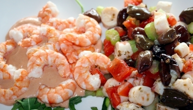 Menu pizza con antipasto di pesce per 2 persone